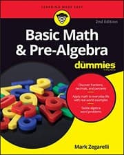 Tapa de Basic Math & Pre-Algebra for dummies
