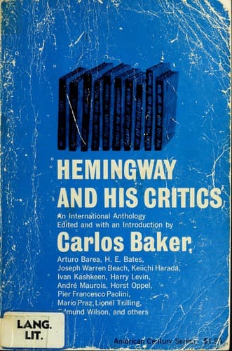 Tapa de Hemingway and his critics