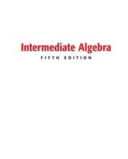 Tapa de Intermediate algebra