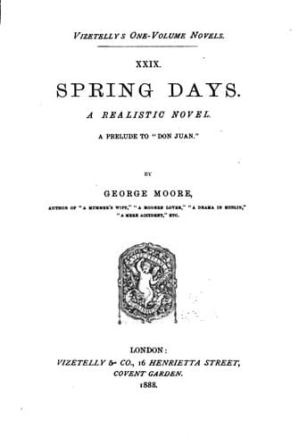 Tapa de Spring Days: A Realistic Novel