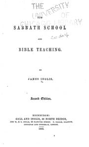 Tapa de The Sabbath school and Bible teaching