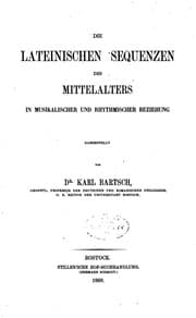 Tapa de Die lateinischen Sequenzen des Mittelalters in musikalischer und ..