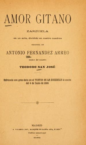 Tapa de Amor gitano