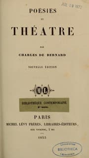 Tapa de Poésies et théâtre