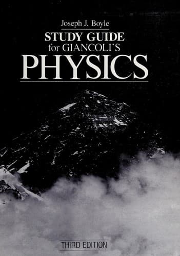 Tapa de Study Guide Physics Principles With Applications