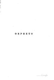 Tapa de Orpheus: A Masque