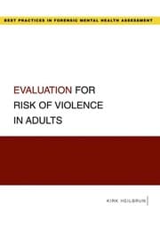 Tapa de Evaluation for risk of violence in adults