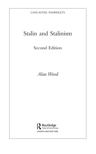 Tapa de Stalin and Stalinism