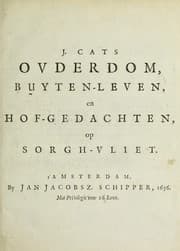 Tapa de Ouderdom, buyten-leven, en Hof-gedachten op sorg-vliet