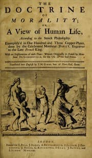 Tapa de The doctrine of morality