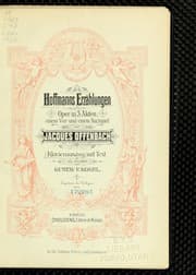 Tapa de Hoffmanns Erzählungen