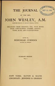 Tapa de The journal of the Rev. John Wesley, A.M., sometime fellow of Lincoln College, Oxford ... Vol. 1