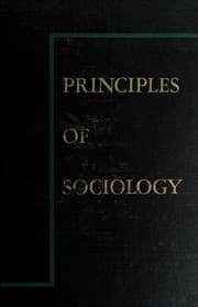 Tapa de Principles of sociology