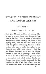 Tapa de Stories of the Flemish & Dutch artists