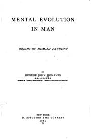 Tapa de Mental Evolution in Man, Origin of Human Faculty
