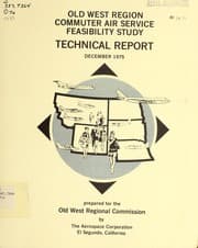 Tapa de Old West Region commuter air service feasibility study
