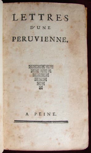 Tapa de Lettres d'une Péruvienne