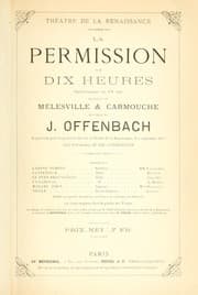 Tapa de La permission de dix heures
