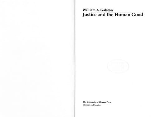 Tapa de Justice and the human good