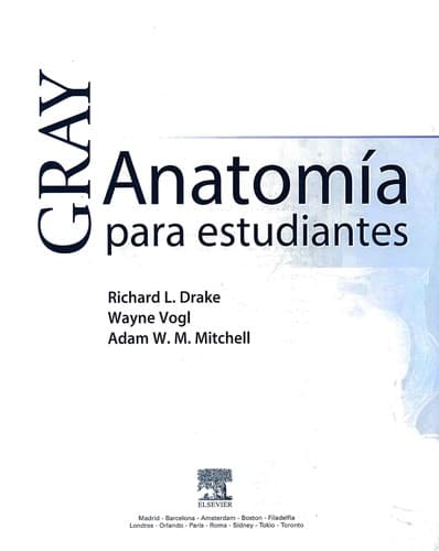 Tapa de Gray anatomía para estudiantes