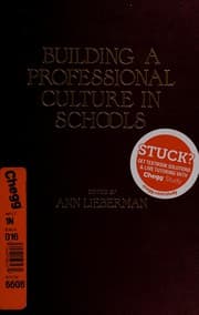 Tapa de Building a professional culture in schools