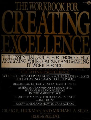 Tapa de The workbook for Creating excellence