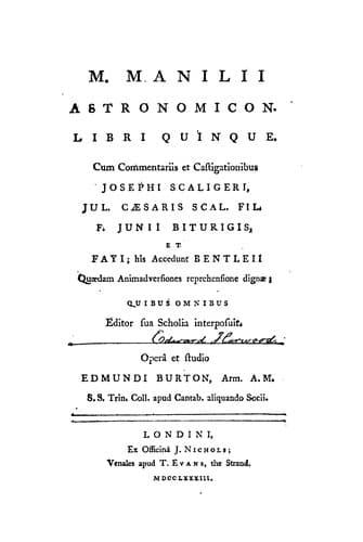 Tapa de Astronomicon ...