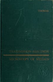 Tapa de Transmission electron microscopy of metals