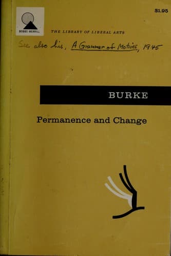 Tapa de Permanence and change