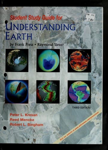 Tapa de Student study guide for Understanding earth, third edition / Frank Press, Raymond Siever