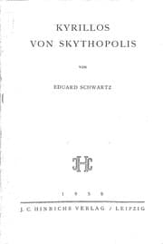 Tapa de Kyrillos von Skythopolis