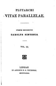 Tapa de Plutarchi Vitae parallelae, iterum recogn. C. Sintenis. Ed. stereotypa