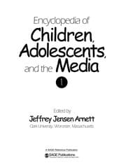 Tapa de Encyclopedia of children, adolescents, and the media