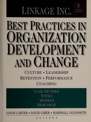 Tapa de Best practices in organization development and change