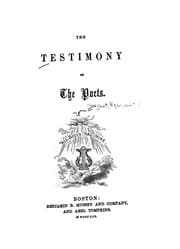 Tapa de The Testimony of the Poets
