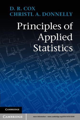 Tapa de Principles of applied statistics