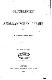 Tapa de Grundlinien der anorganischen Chemie