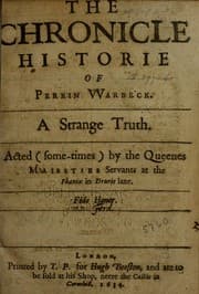 Tapa de The chronicle historie of Perkin VVarbeck