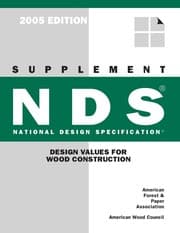 Tapa de National Design Specification for Wood Construction Supplement