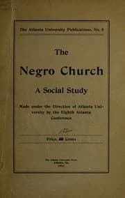 Tapa de The Negro church