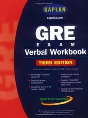 Tapa de GRE exam verbal workbook