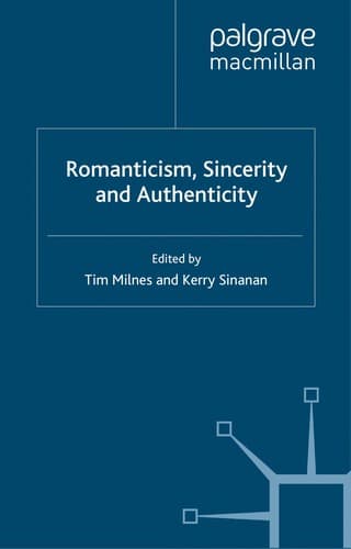 Tapa de Romanticism, sincerity and authenticity