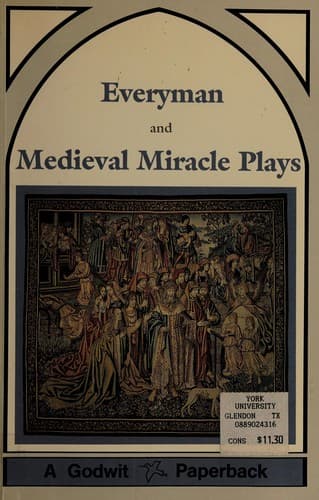 Tapa de Everyman and medieval miracle plays