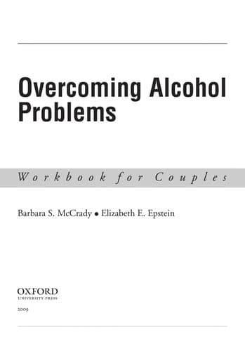 Tapa de Couples Therapy for Alcohol Use Problems