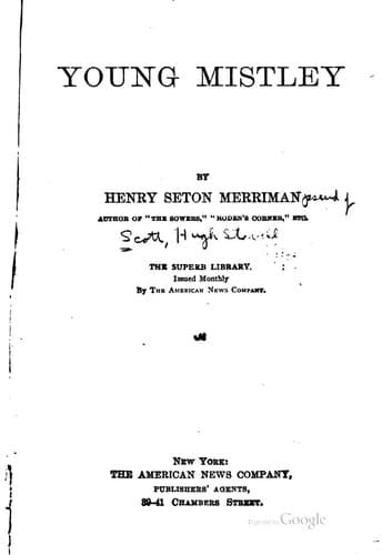 Tapa de Young Mistley