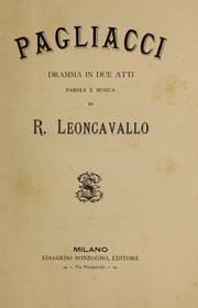 Tapa de Pagliacci