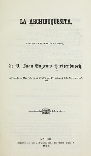 Tapa de La archiduquesita
