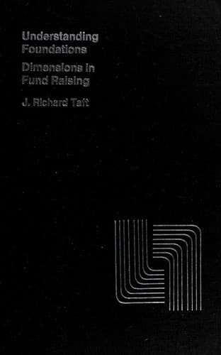Tapa de Understanding foundations; dimensions in fund raising