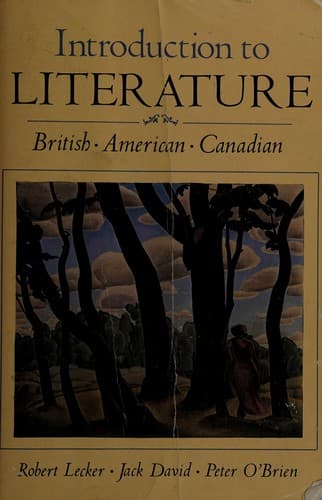 Tapa de Introduction to literature