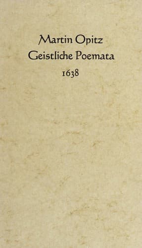 Tapa de Geistliche Poemata 1638
